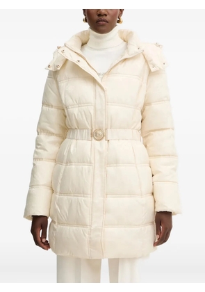GUESS USA hooded belted coat - Neutrals