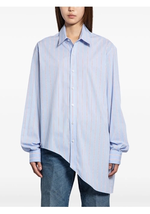 Ssheena asymmetric poplin shirt - Blue