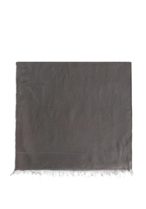 Emporio Armani frayed scarf - Grey