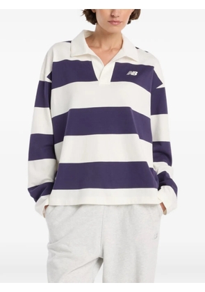 New Balance striped rugby long-sleeves T-shirt - Purple