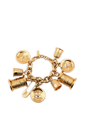 Moschino chunky chain pendants bracelet - Gold