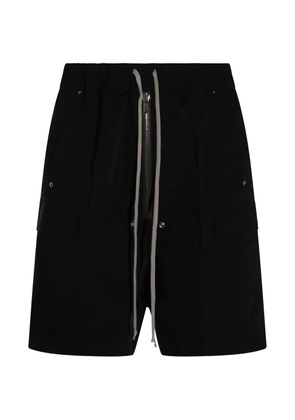 Rick Owens zip drawstring shorts - Black
