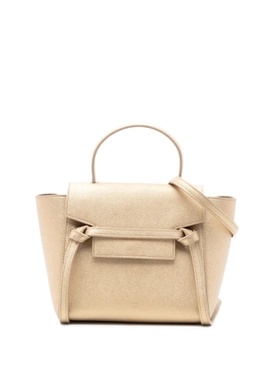 Celine Pre-Owned 2019 Nano Grained Calfskin Belt Bag satchel - Gold