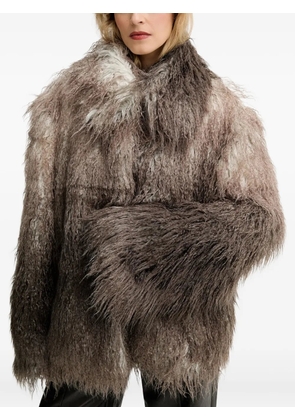 MMC STUDIO Floro faux-fur coat - Brown