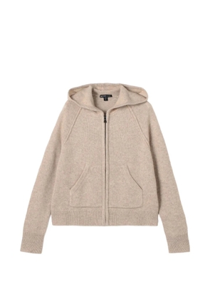 James Perse zip-fastening hooded cardigan - Neutrals