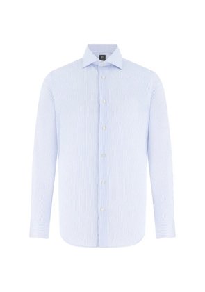 Boggi Milano striped windsor-collar shirt - White