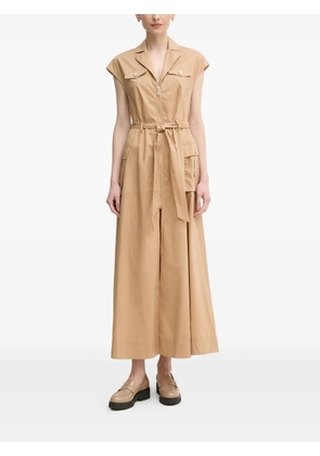 Gaudi belted maxi dress - Neutrals