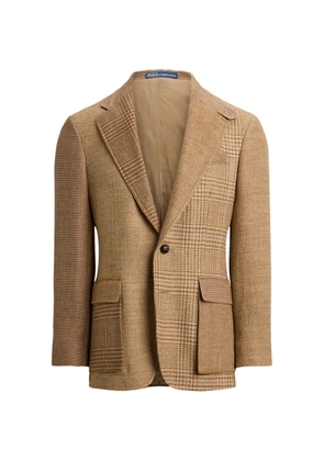 Polo Ralph Lauren checked herringbone-pattern blazer - Brown