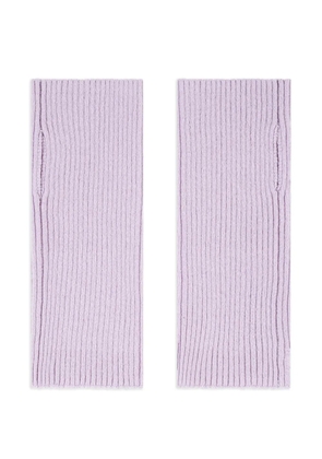 BOMPARD ribbed short mittens - Purple