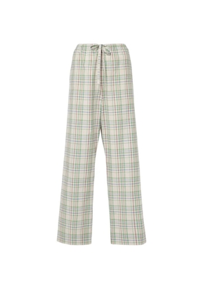 The Row check-pattern trousers - Neutrals