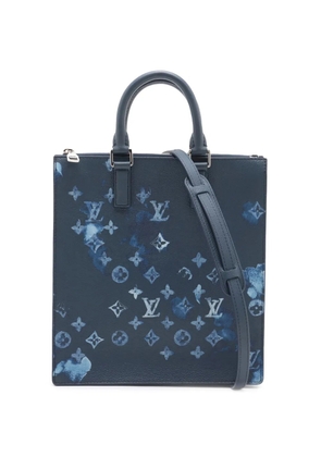 Louis Vuitton Pre-Owned 2021-2025 Monogram Ink Watercolor Sac Plat Zippe satchel - Blue