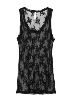 IMPERIAL lace tank top - Black