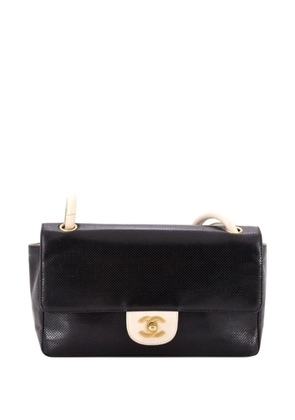 CHANEL Pre-Owned CC Flap Perforated Leather Medium shoulder bag - Black