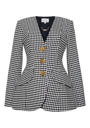 Cara Cara houndstooth single-breasted blazer - White