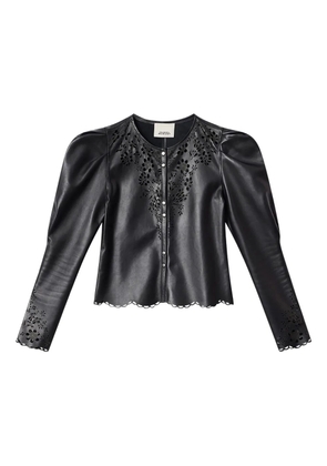 ISABEL MARANT Nerida floral-cutout shirt - Black