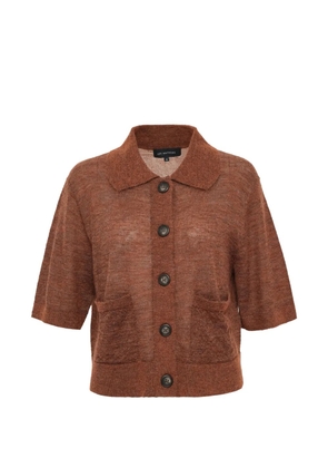 Lee Mathews Eve short-sleeve cardigan - Brown