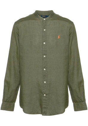 Polo Ralph Lauren Polo-Pony-motif linen shirt - Green