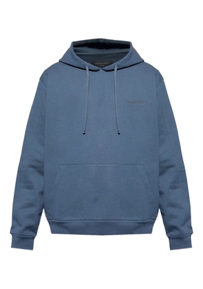 AllSaints logo-print hoodie - Blue