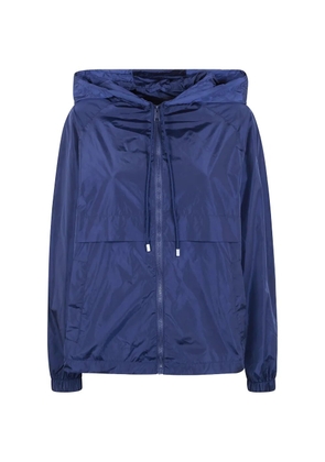 Semicouture zip-up hooded jacket - Blue