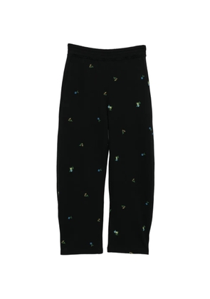 JNBY floral-embroidered trousers - Black