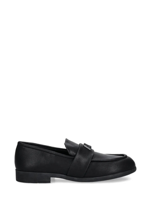 Armani Exchange strap logo loafers - Black