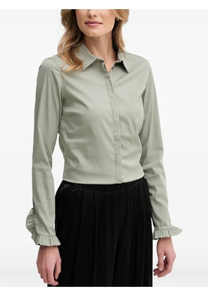 Mos Mosh MMMattie ruffled long-sleeve shirt - Green