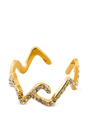 Marni slim crystal ring - Gold