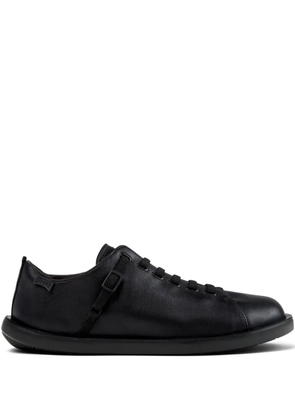 Camper Wagon leather lace-up loafers - Black