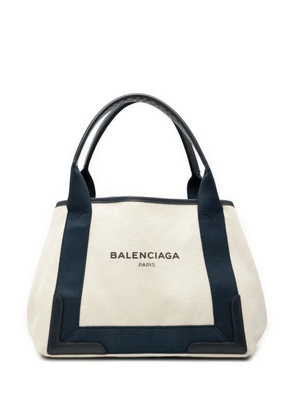 Balenciaga Pre-Owned 2016 Canvas Navy Cabas S tote bag - Blue