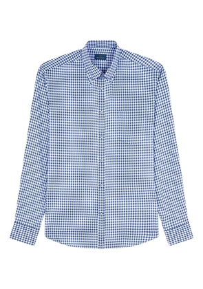 Paul & Shark gingham cotton shirt - Blue
