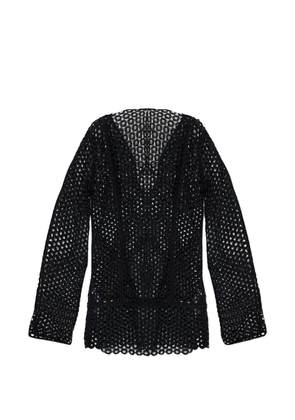 Cult Gaia cut-out long-sleeve mini dress - Black