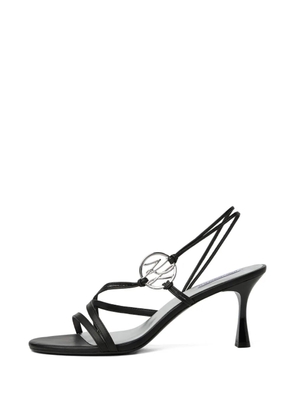 Karl Lagerfeld Sienna leather cord sandals - Black