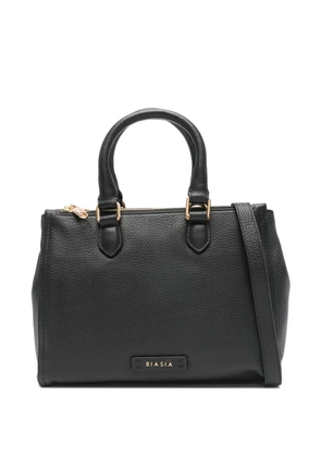 BIASIA small Crush leather tote bag - Black