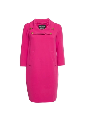 Boutique Moschino button-embellishment mini dress - Pink