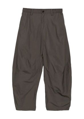 CROQUIS wide-leg cotton trousers - Brown