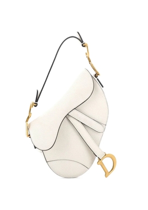 Christian Dior Pre-Owned Saddle Handbag Leather Mini shoulder bag - White