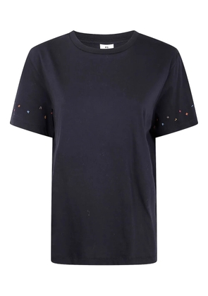Paul Smith embroidered-sleeve cotton T-shirt - Black