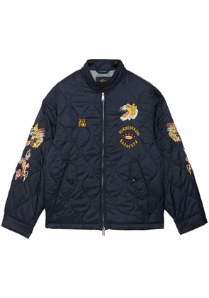 Neighborhood embroidered bomber jacket - Blue