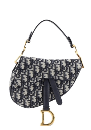 Christian Dior Pre-Owned Saddle Handbag Oblique Canvas Mini shoulder bag - Blue