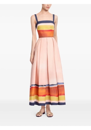 Elie Saab printed midi dress - Pink