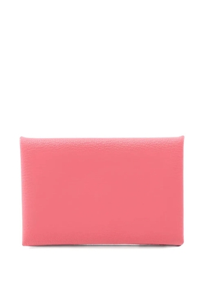 Hermès Pre-Owned 2024 Calvi leather coin purse - Pink