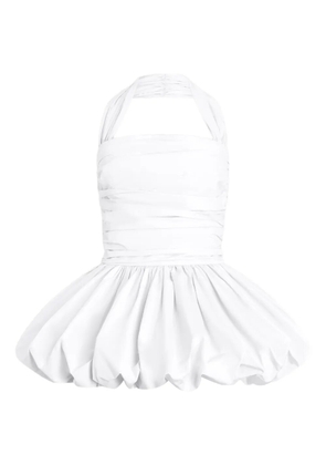 Patou halterneck mini dress - White