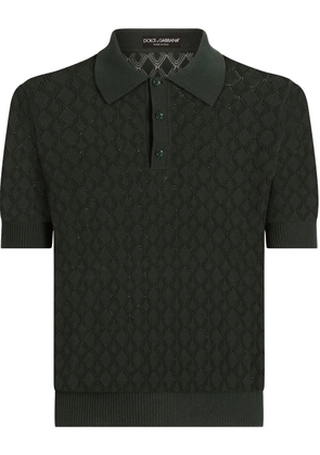 Dolce & Gabbana knitted polo shirt - Green