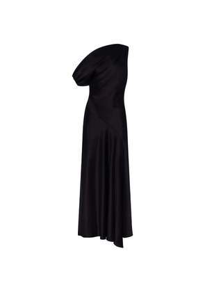 Nicholas Sabrina one-shoulder maxi dress - Black