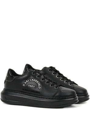 Karl Lagerfeld logo platform sneakers - Black