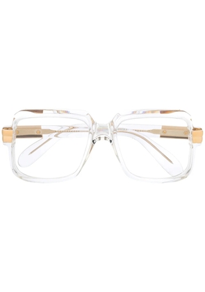 Cazal oversized square glasses - White