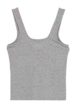 Karl Lagerfeld logo tank top - Grey