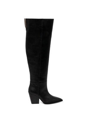 AllSaints Reina leather boots - Black