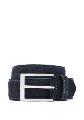Barrett stitched square-buckle belt - Blue