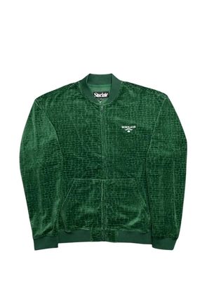 Sinclair jacquard velour track jacket - Green